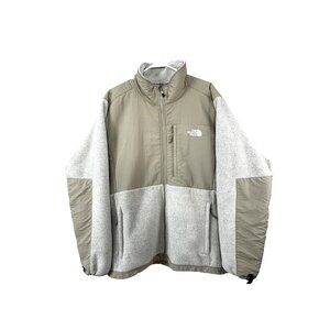 North Face Denali Fleece Jacket XXL Ivory Khaki Neutral Outdoor Cozycore Cabin